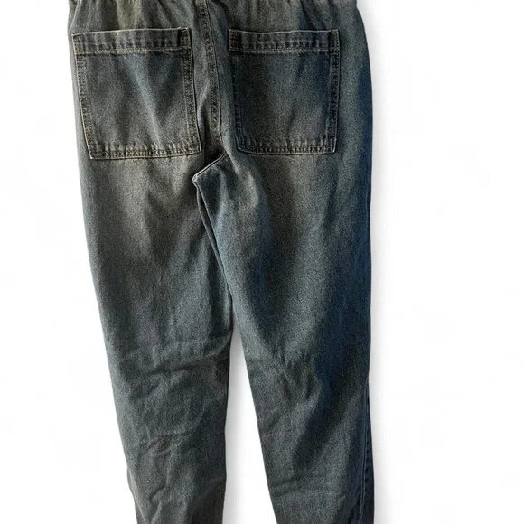 Celebrity Pink Blue Jogger Jeans with Distressed Details​​​ - Picture 3 of 4